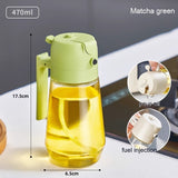 470ml 2-in-1 Olive Oil Sprayer & Pour Dispenser – Glass Oil Bottle for Cooking, BBQ & Air Fryer