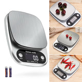 Digital Kitchen Food Scale – Stainless Steel Weighing Scale with 1g Precision (22lb Capacity)
