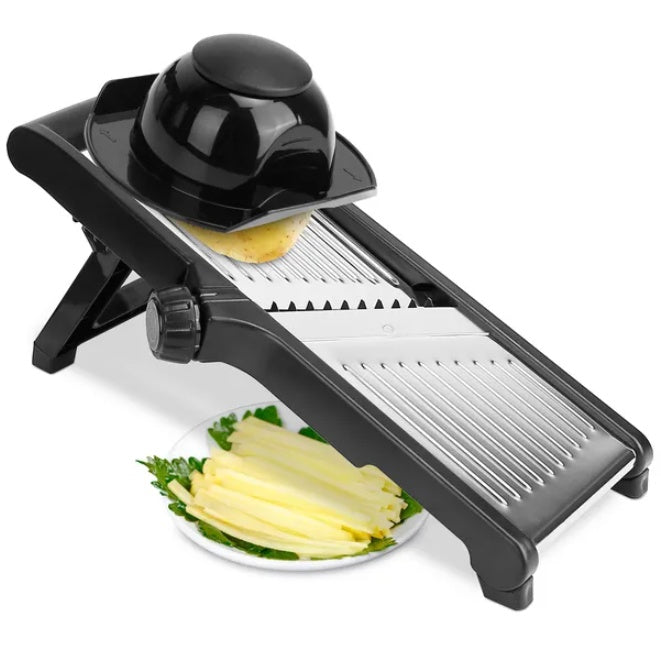 Stainless Steel Fruit & Vegetable Slicer – Manual Kitchen Cutter for Easy Food Prep