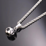 Stainless Steel World Cup Pendant Necklace