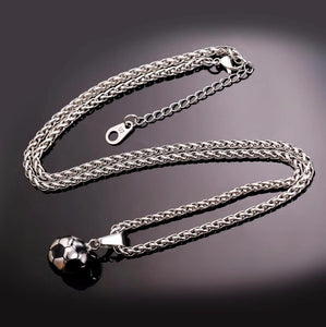 Stainless Steel World Cup Pendant Necklace