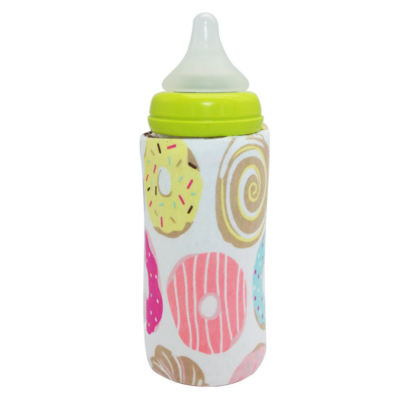 USB Baby Bottle Warmer Travel Insulated Cover – Portable Milk & Water Heater for Stroller