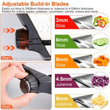 Stainless Steel Fruit & Vegetable Slicer – Manual Kitchen Cutter for Easy Food Prep