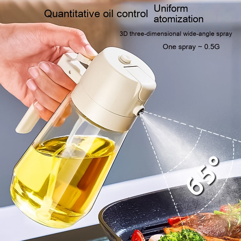 470ml 2-in-1 Olive Oil Sprayer & Pour Dispenser – Glass Oil Bottle for Cooking, BBQ & Air Fryer