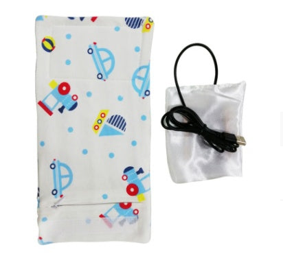 USB Baby Bottle Warmer Travel Insulated Cover – Portable Milk & Water Heater for Stroller