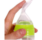 Baby Spoon Bottle Feeder – Silicone Squeeze Feeding Bottle for Infants & Toddlers