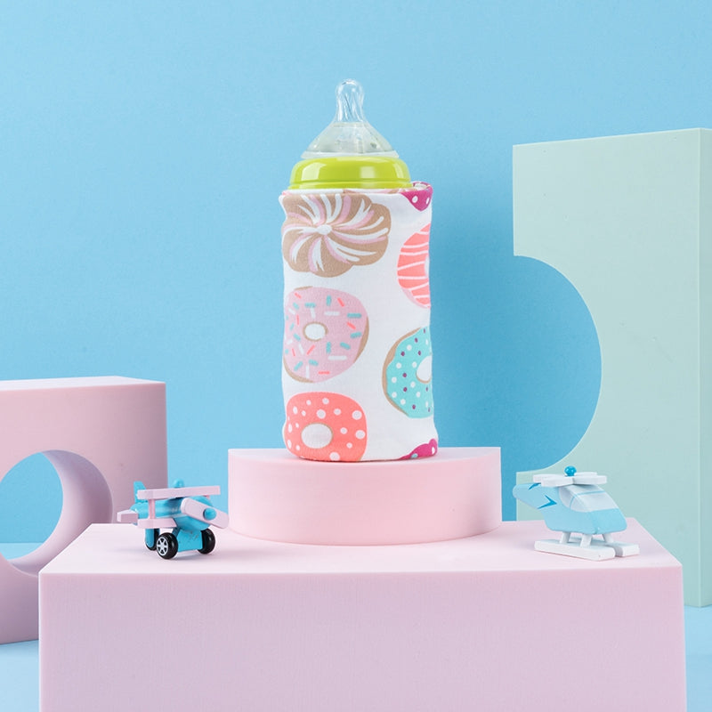 USB Baby Bottle Warmer Travel Insulated Cover – Portable Milk & Water Heater for Stroller